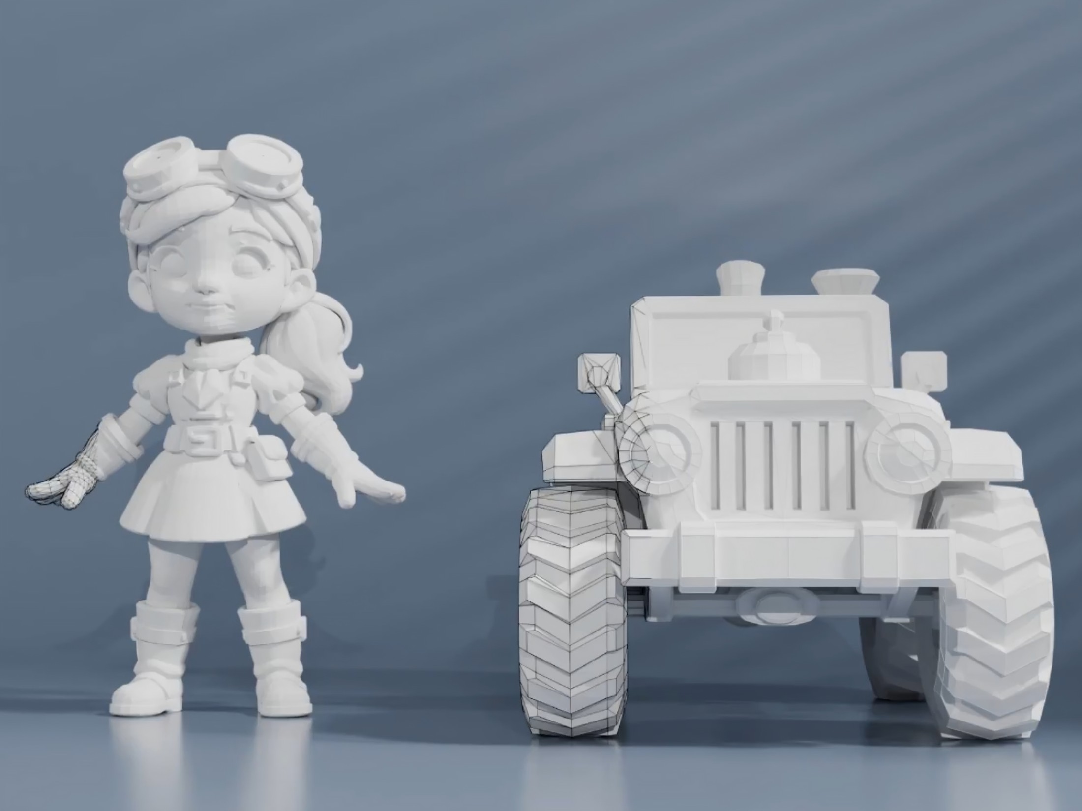 A model for 'art-grade' 3D assets